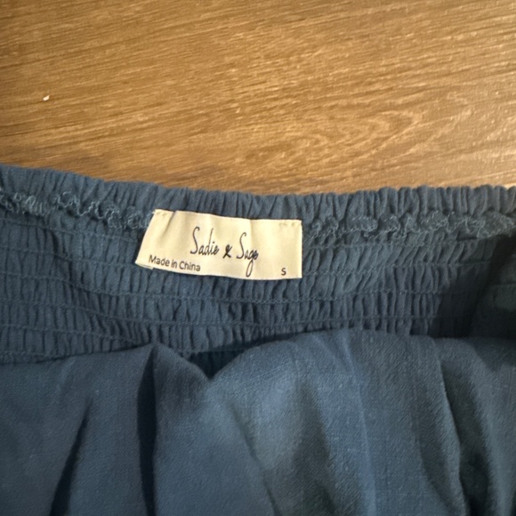 Blue Halter Romper NWT - Picture 3 of 4